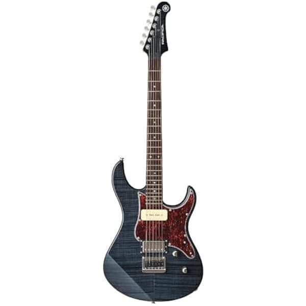 Yamaha Pacifica PAC611HFM TBL Guitarra Eléctrica de Cuerpo Sólido, Negro Translúcido