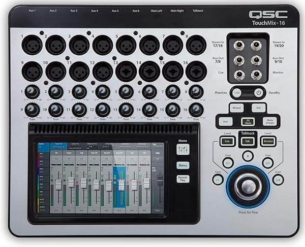 QSC TouchMix-16 Consola Digital Compacta con Bolsa (QSC TOUCHMIX16)