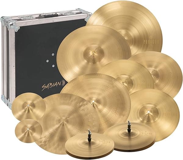 SABIAN Paragon Neil Peart - Juego completo con estuche de vuelo NP5006N