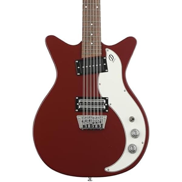 Danelectro Guitarra Eléctrica 59X12 de 12 cuerdas - Rojo Sangre DC59X12RD