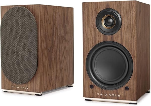 triangle Audio AIO Twin Altavoz inalámbrico Bluetooth Wi-Fi (par, arce marrón) AIO_TEB37_AK_V1_C