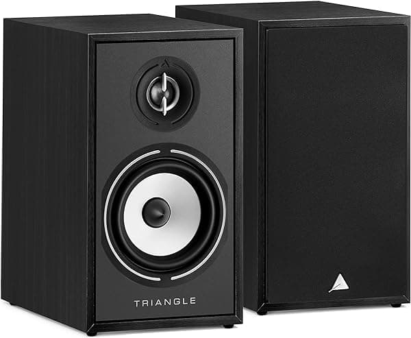 Triangle Borea BR02 - Parlantes de estante de 2 vías, 80 W, par, fresno negro