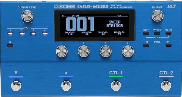 Boss Pedal sintetizador de guitarra GM-800