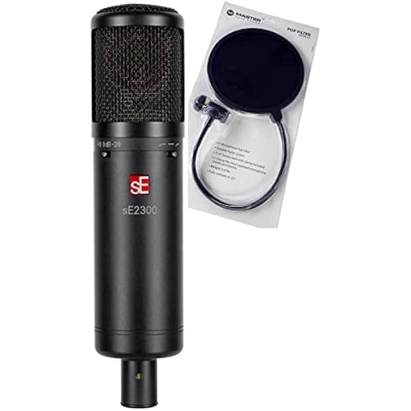 PitbullAudio sE Electronics sE2300 - Micrófono condensador de diafragma grande con filtro pop SE2300-U