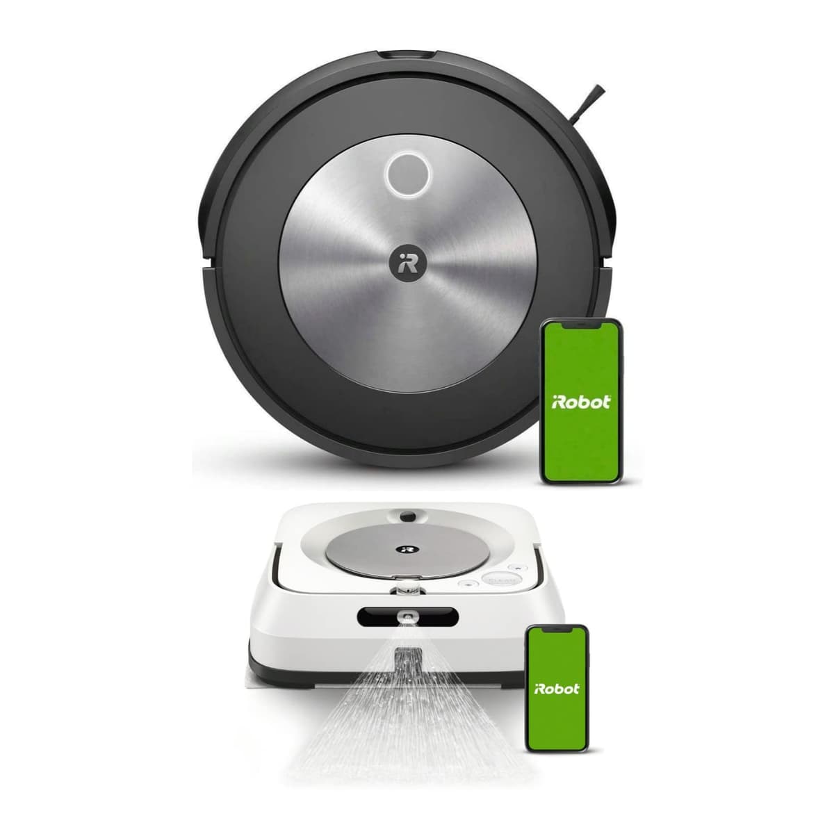 iRobot Roomba j7 (7150) Robot aspirador con conexión Wi-Fi Braava Jet m6 Robot Mop Bundle (2 artículos) 6338694_K1