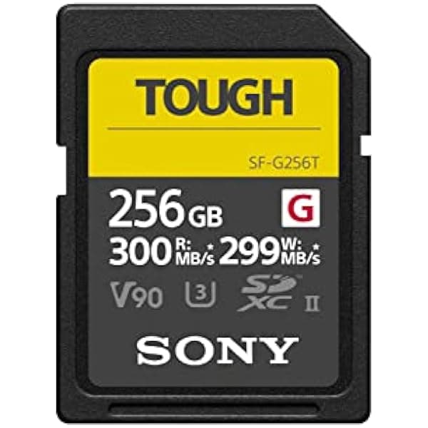 Sony Tarjeta de memoria Tough G Series SDXC UHS-II de 256 GB SFG256T/T1