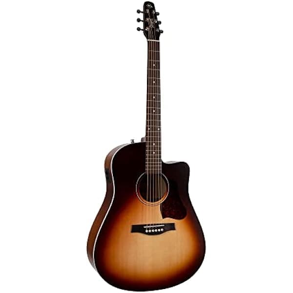 Seagull Guitarra acústica de 6 cuerdas, para diestros, autumn sunburst, tamaño completo (051915)