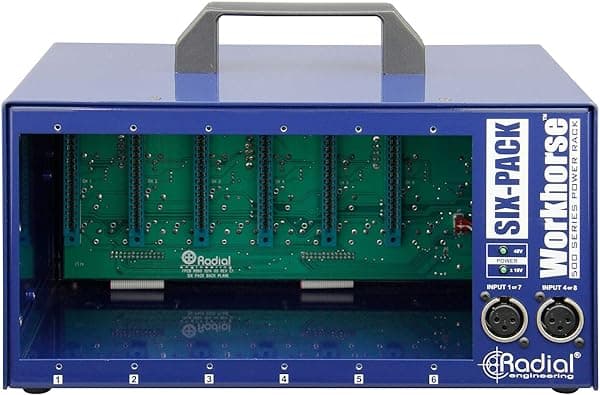 Radial Engineering Workhorse - Estante de escritorio SixPack serie 500 R700 0108