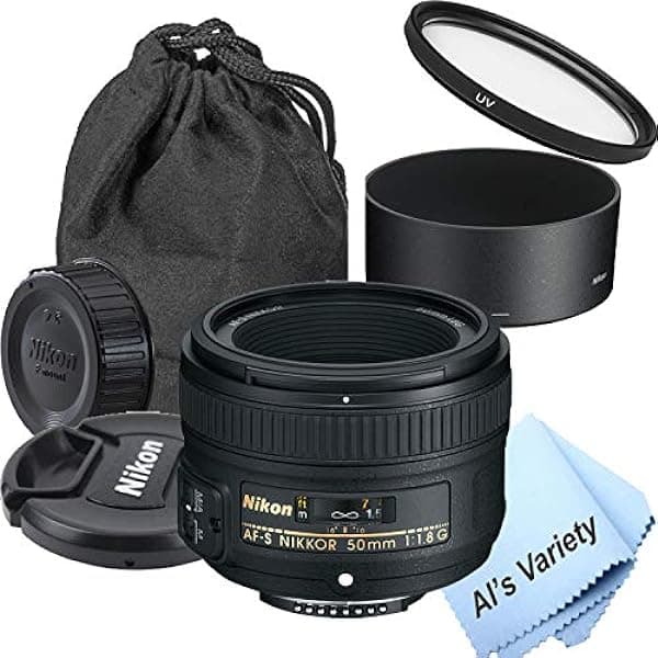 Nikon AF-S NIKKOR 50mm f/1.8G Lente (7 piezas) Nikon 50mm F/18g