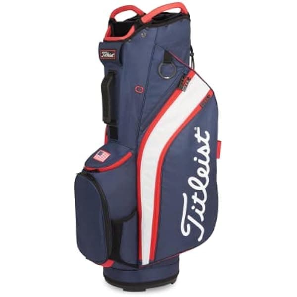 Titleist - Cart 14 Lightweight - Carro Ligero en Azul Marino/Blanco/Rojo