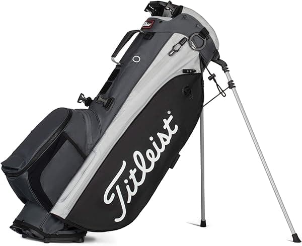 Titleist - Players 4 Plus Golf Bag - Bolsa de Golf Carbón/Negro/Gris TB21SX1-402
