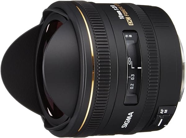 Sigma 10mm f/2.8 EX DC HSM Fisheye Lente Ojo de Pez para Cámaras Réflex Digitales Canon (MODELO ANTIGUO) 477101