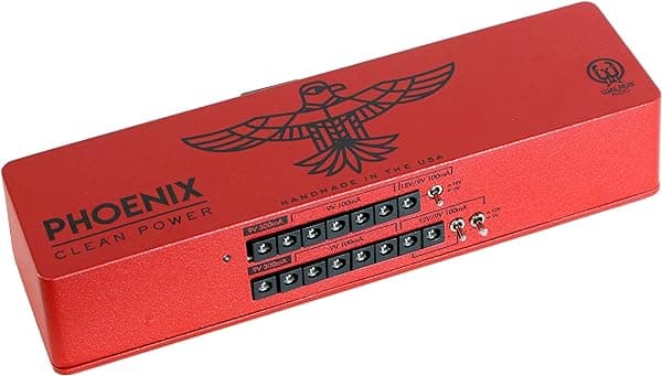 Walrus Audio Phoenix 15 Fuente de Alimentación de 120 Voltios, Edición Limitada en Rojo Phoenix LE Red