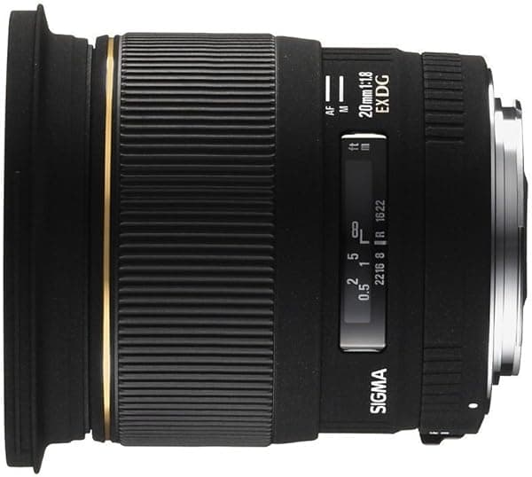 Sigma 20mm f/1.8 EX DG RF Lente Asférico de Ángulo Amplio para Cámaras SLR de Sigma 411110