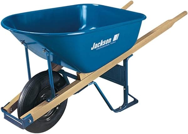 Jackson M6T22 M6T22KB Carretilla de Mano, Capacidad de 6 Pies Cúbicos, Azul