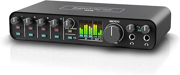 MOTU M6 Interfaz de Audio USB-C de 6 Entradas y 4 Salidas