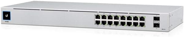 CLASSYTEK UniFi Switch PoE 16-Port USW-16-POE Conmutador Gigabit de Capa 2 con 802.3at PoE+
