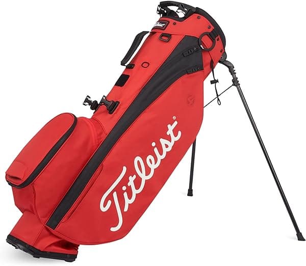 Titleist Players 4 Bolsa de Golf, Roja/Negra, Tamaño Único 2021 Players 4