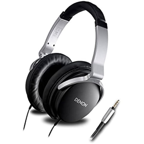 DENON AH-D1100 | Audífonos Estéreo de Sobrepuesto (Importación de Japón) AHD1100BKEM