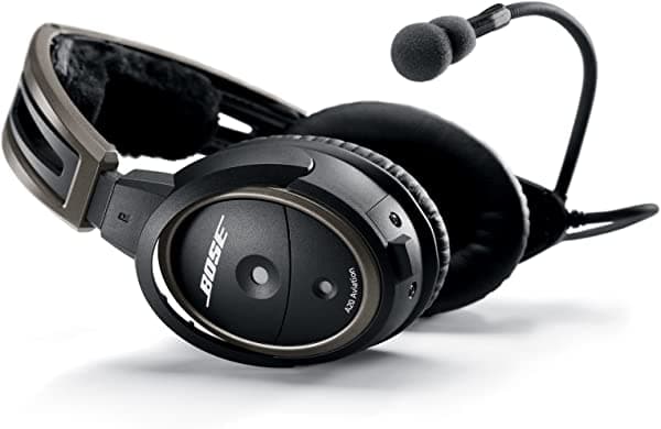 Bose A20 Aviation Headset con Cable de Enchufe de 6 Pines y Bluetooth, Negro 324843-3040
