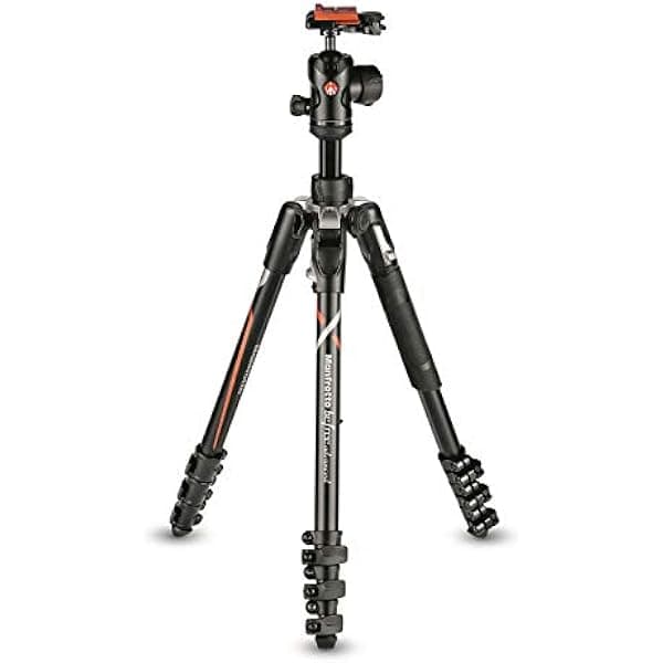 Manfrotto Befree Advanced Kit de Trípode para Cámara Compatible con Cámaras Sony Alpha7 y Alpha9, Kit de Viaje con Rótula de Bola y Cierre de Palanca, Trípode de Aluminio para Accesorios de Cámara MKBFRLA-BH
