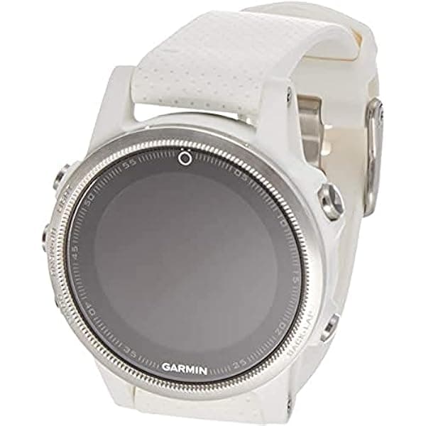 Garmin 010-01685-00 fēnix 5S Reloj Multideporte GPS de 42mm (Blanco con Correa Carrara White)