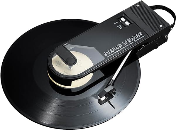 Audio-Technica Sound Burger AT-SB727-BK Tocadiscos Bluetooth portátil, negro