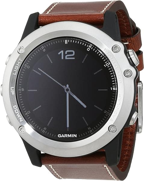 Garmin 010-01338-62 Garmin Fenix 3 Zafiro/Cuero - Versión para Europa, Australia y Nueva Zelanda