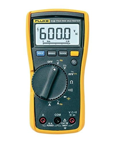Fluke Marca Modelo Multímetro Digital, 600V, 40 MOhms, 10A FLUKE-115