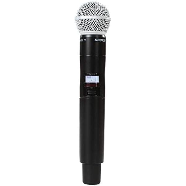 Shure QLXD2/SM58 Transmisor de Micrófono Inalámbrico de Mano con Cápsula SM58 (Receptor se Vende por Separado)