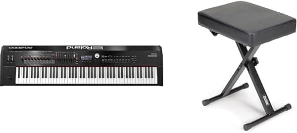 Roland RD-2000 Piano Digital de Escenario Premium de 88 teclas & Banco On-Stage KT7800+, Negro
