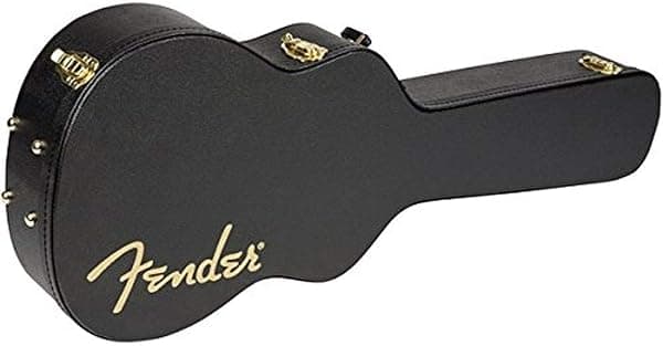 Fender Hardshell Classical/Folk Guitar Case, Estuche Rígido para Guitarra Clásica/Folk, Negro 996224306