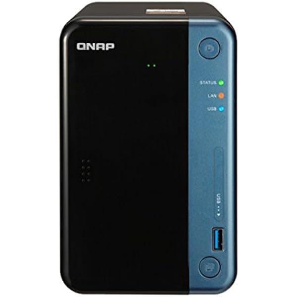 QNAP TS-253Be-2G-US NAS Profesional de 2 Bahías. Procesador Quad-core Intel Celeron Apollo Lake J3455 con Encriptación de Hardware