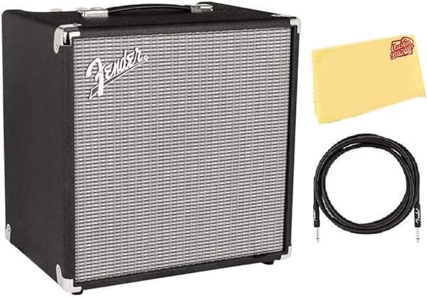 Fender Rumble 40 Bundle de Amplificador Combo para Bajo con Cable de Instrumento y DVD Instructivo de Austin Bazaar AUS-2370300000