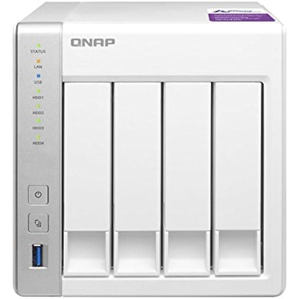 QNAP TS-431P-US NAS Personal Cloud de 4 Bahías, ARM Cortex A15 Dual Core a 1.7GHz, 1GB de RAM