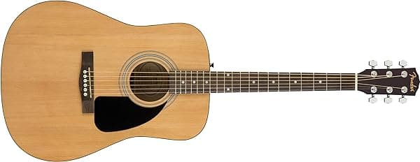 Fender FA-115 Pack de Guitarra Acústica Dreadnought, con Garantía de 2 Años, Color Natural, Incluye Funda y Accesorios 971210721