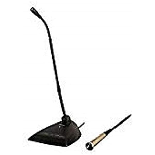Shure MX412D/S Micrófono Condensador Supercardioide, Cuello de Cisne de 12 pulgadas, Base de Escritorio con Cable de 10 pies, Funciones Lógicas, Interruptor Programable, Indicador LED, Pantalla Antiviento de Espuma de Ajuste Rápido