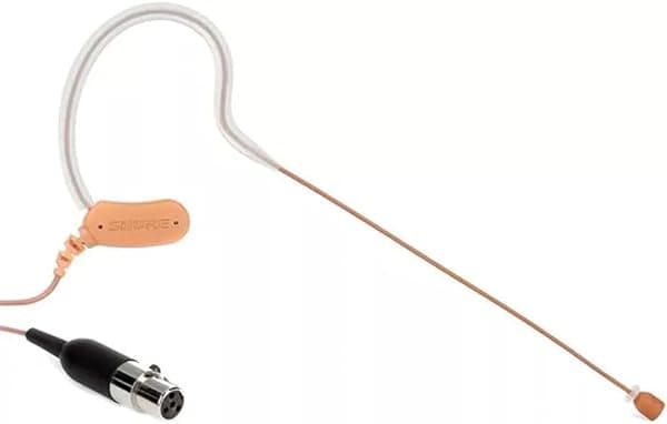 Shure MX153C/O-TQG Micrófono de Diadema Auricular Omnidireccional, Color Cocoa