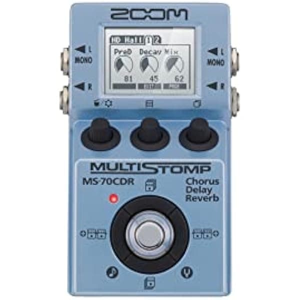 Zoom MS70CDR - Pedal MultiStomp con Chorus, Delay y Reverb