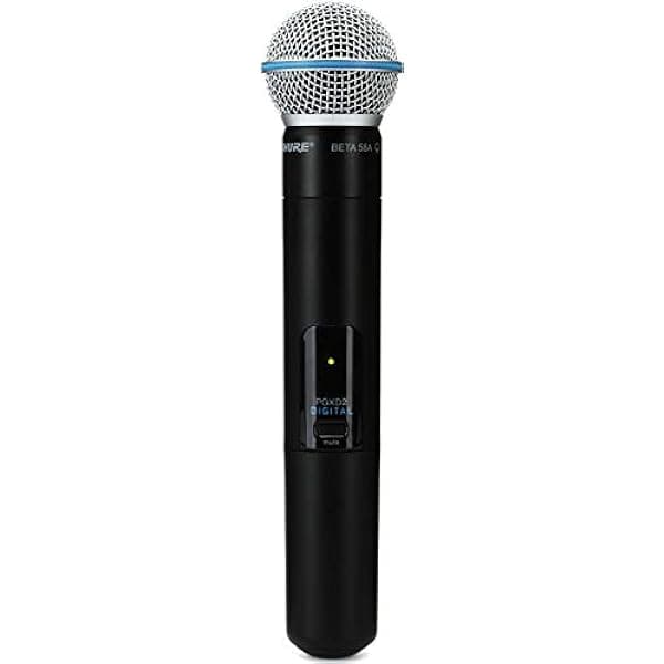 Shure PGXD2/BETA58=-X8 Transmisor Inalámbrico Digital de Mano con Micrófono BETA58A