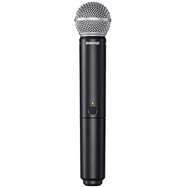 Shure BLX2/SM58 Transmisor Inalámbrico de Mano con Cápsula de Micrófono Vocal SM58 - para uso con Sistemas de Micrófono Inalámbricos BLX (Receptor Se Vende Por Separado) | Banda J11 BLX2/SM58=-J11