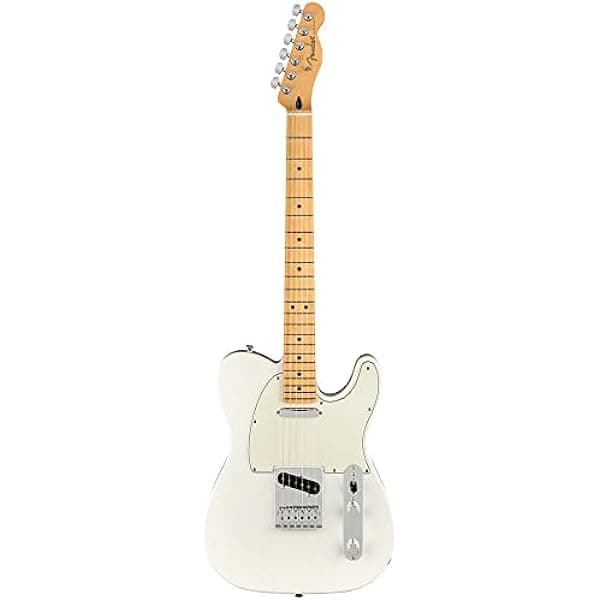 Fender Player Telecaster Guitarra Eléctrica SS, con Garantía de 2 Años, Blanco Polar, Diapasón de Arce 145212515