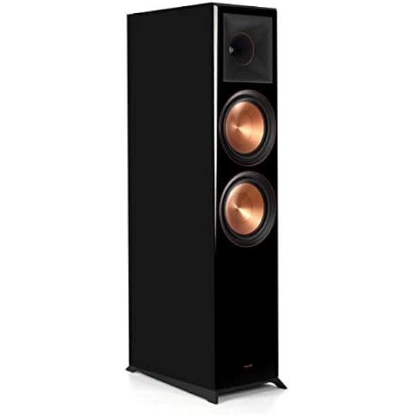 Klipsch Reference Premiere RP-8000F Bocina de Piso con Tecnología de Carga de Bocina Tractrix (Negro Piano (Unitario)) RP-8000F-PB
