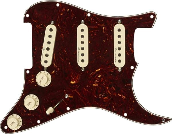 Fender Hot Noiseless Prewired Stratocaster Pickguard - Golpeador Precableado para Stratocaster en Carey 992346500