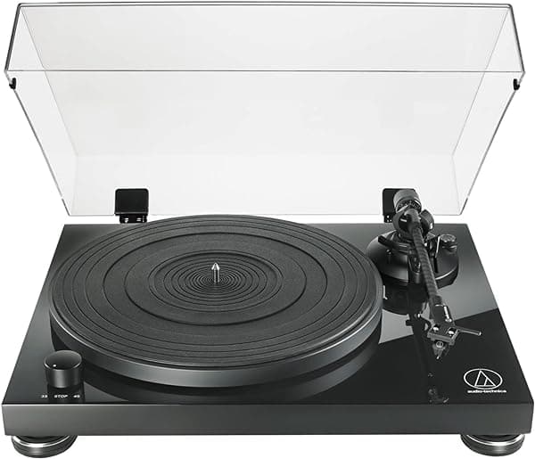 Audio-Technica AT-LPW50PB Tornamesa Totalmente Manual de Banda de Transmisión