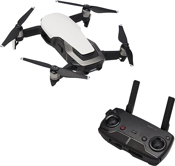 DJI Mavic Air Fly More Combo Arctic White - Combo con batería extra, hélices y estuche, hasta 21 min de vuelo, cámara 4K. CP.PT.00000165.01