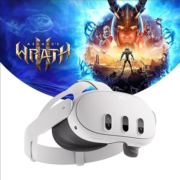 Meta Quest 3-128GB - Realidad Mixta Revolucionaria - Rendimiento Espectacular - Paquete Asgard’s Wrath 2 899-00582-01