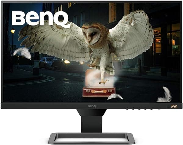 BenQ EW2480 Monitor 23.8" Full HD IPS 75Hz HDR10 con HDRi y Eye-Care - FHD 1920x1080,250 nits, 5ms, 3x HDMI 2.0, Parlantes 2.5Wx2, AMD FreeSync, Flicker-Free y Low Blue Light, Negro
