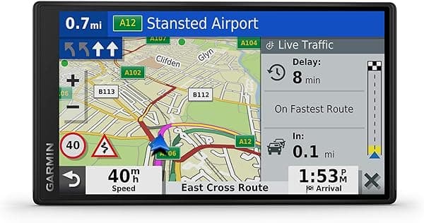 Garmin 010-02038-13 Thames Drivesmart 65 Full EU MT-D, Negro, Pantalla de 6.95 Pulgadas