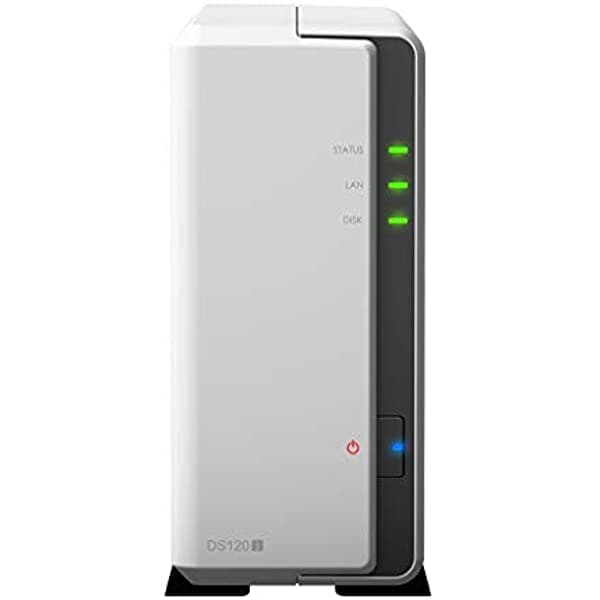 Synology DiskStation DS120j Servidor NAS, Marvell Armada 3700 88F3720, 512MB DDR3L, SATA de 4TB, Software DSM
